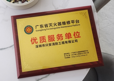 飞极速在线手机版荣获广东省灭火器维修服务平台“优质服务单位”荣誉证书
